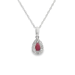 .31ct Ruby Diamond Fashion Pendants 10KT White Gold