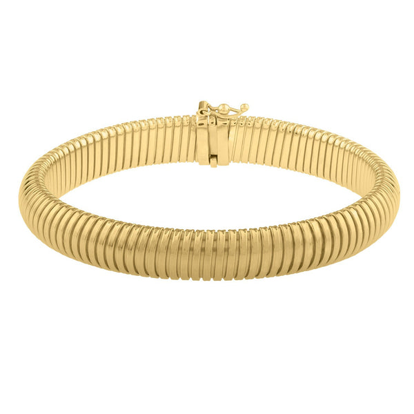 14k Yellow Gold Tubogas Bracelet (9.00 mm)