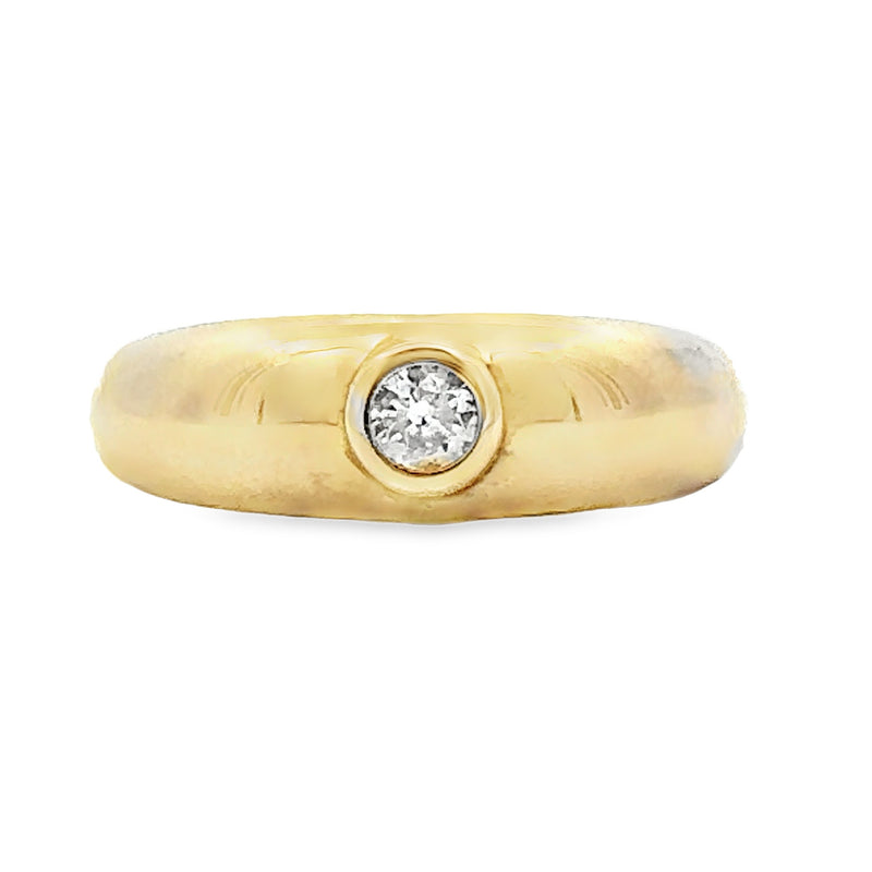 Natural .10ct Diamond Ring 10KT Yellow Gold