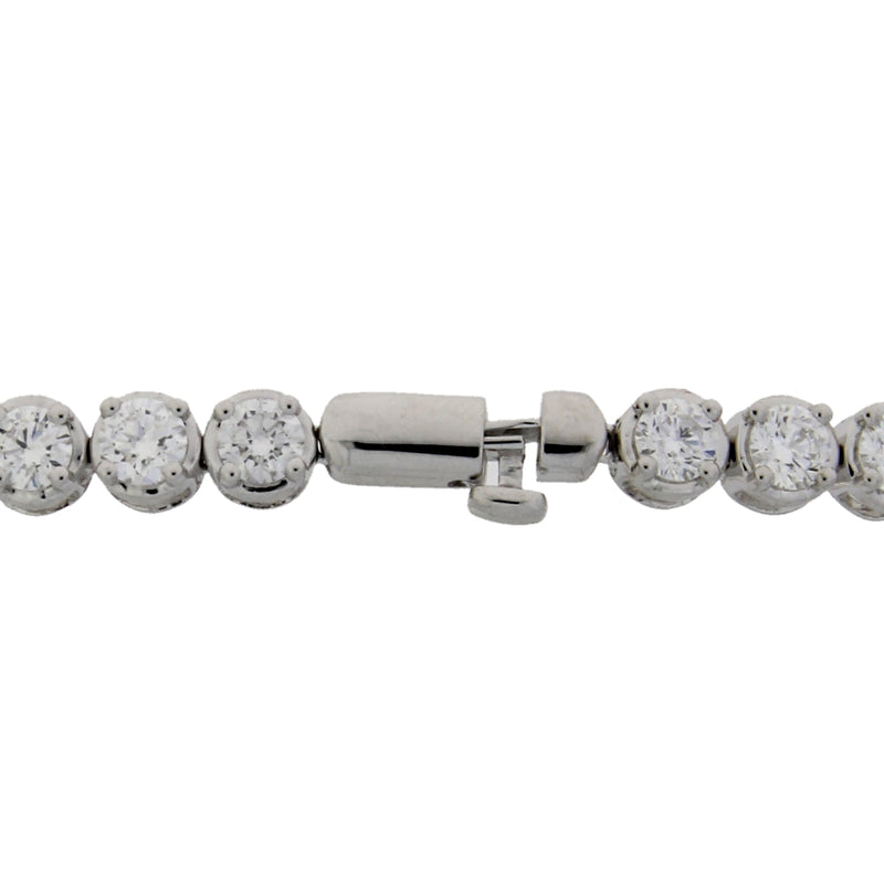 Lab Grown Diamond Tennis Bracelet 14KT White Gold