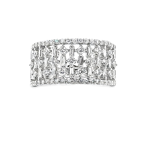 Natural 1.00ct Diamond Ring 10KT White Gold