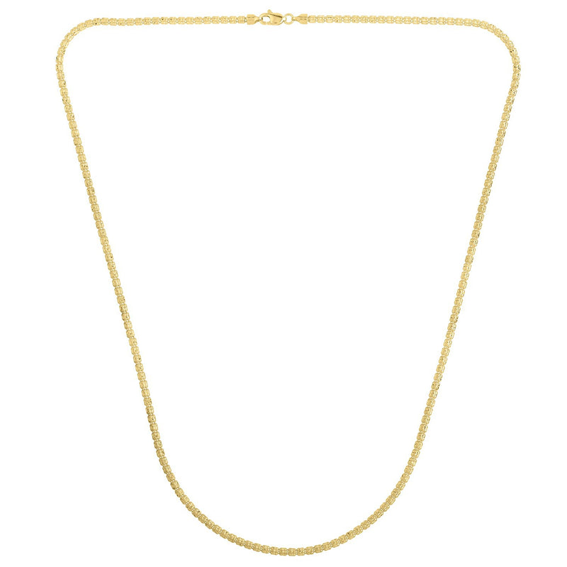 Ice Barrel Chain in 14k Yellow Gold (2.70 mm)