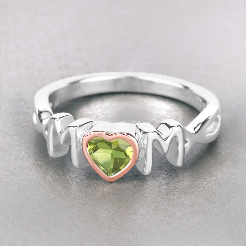 0.44 Carat Genuine Peridot .925 Sterling Silver Ring