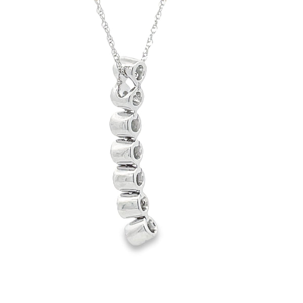 Genuine .25ct Diamond Fashion Pendants 10KT White Gold