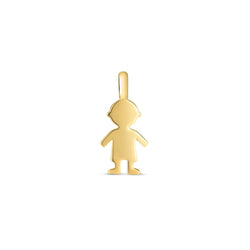 14k Yellow Gold Mini Boy Charm