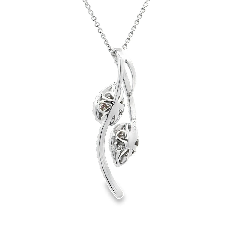 Genuine .50ct Diamond Fashion Pendants 10KT White Gold