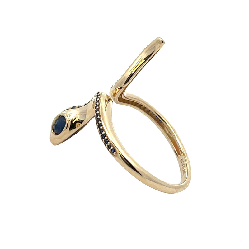 Genuine .70ct Sapphire Ring 14KT Yellow Gold