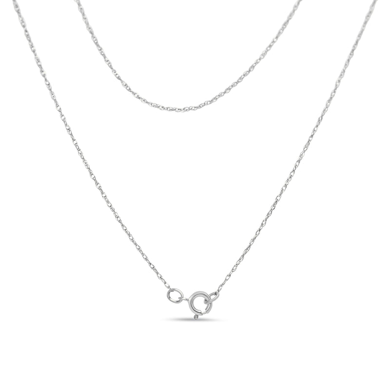 .925 Sterling Silver 1/4 Cttw Diamond Lock 18" Pendant Necklace with Paperclip Chain (H-I Color, SI2-I1 Clarity)