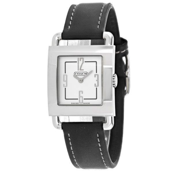 Coach Women's Silver Stainless Steel White Dial