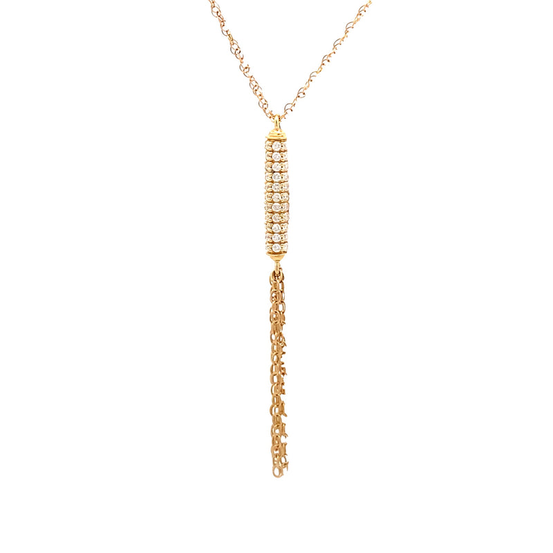 Natural .33ct Diamond Fashion Pendants 14KT Yellow Gold