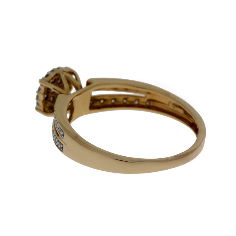 Natural .25ct Diamond Eng Only 14KT Rose Gold