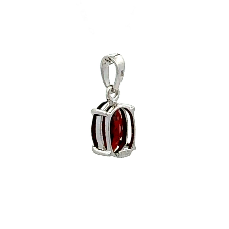 Natural 1.98ct Garnet Fashion Pendants Sterling Silver