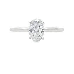 Genuine 1.00ct Lab Grown Diamond  10KT White Gold