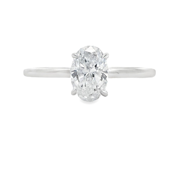 Genuine 1.00ct Lab Grown Diamond  10KT White Gold