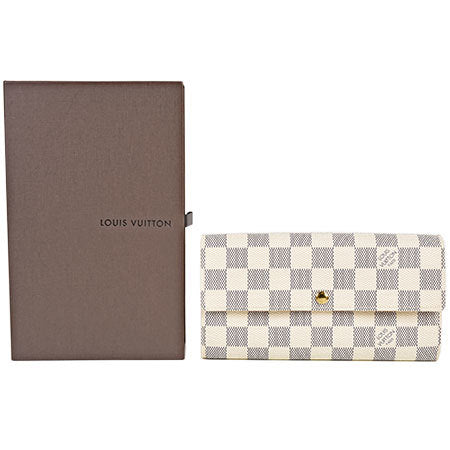 Louis Vuitton LOUIS VUITTON Purse with coins Portofeuil Sara Damier Azur N61735