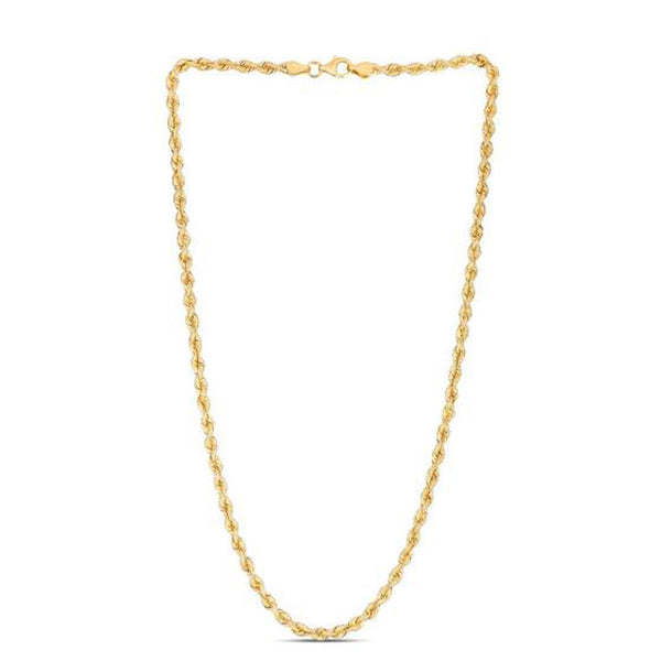 14k Yellow Gold Light Rope Chain (3.70 mm)