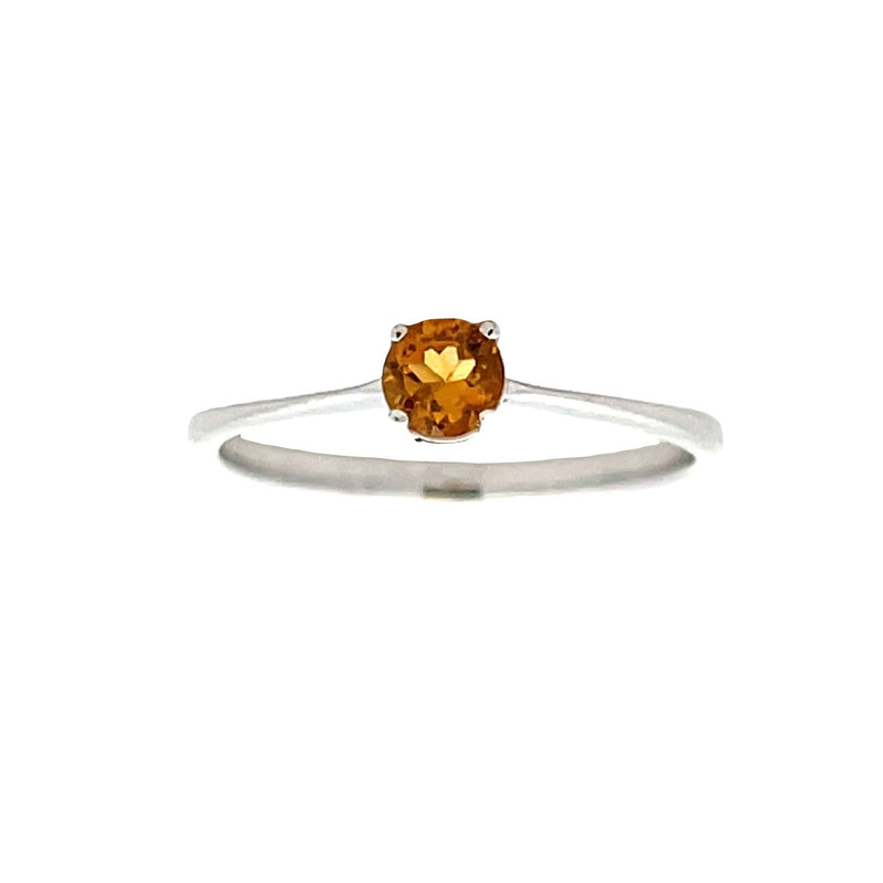 Genuine .20ct Citrine Ring Sterling Silver