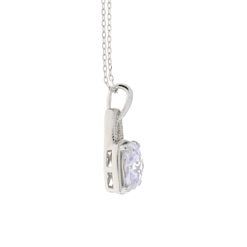 Cubic Zirconium Fashion Pendants Sterling Silver