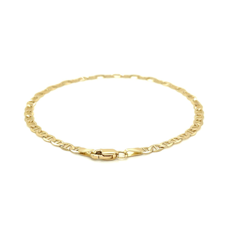 3.2mm 14k Yellow Gold Mariner Link Bracelet