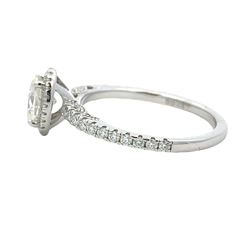 Natural Moissanite Eng Only Sterling Silver