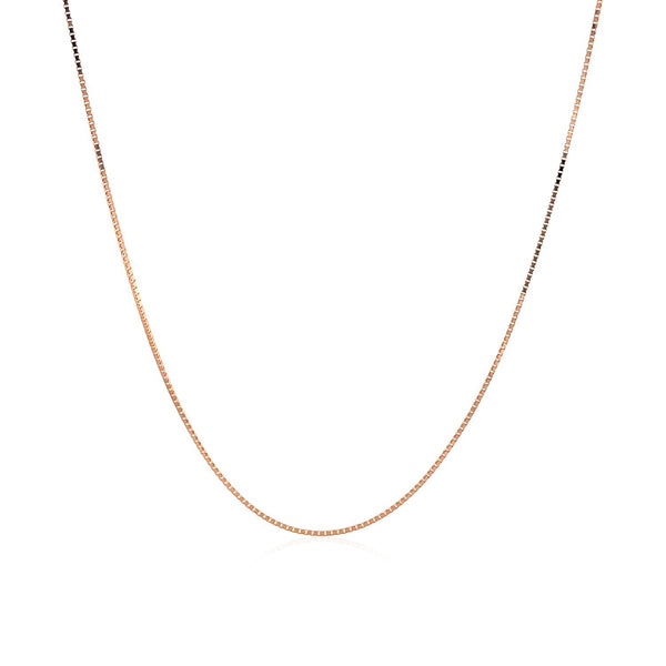 18k Rose Gold Classic Box Chain (0.60 mm)