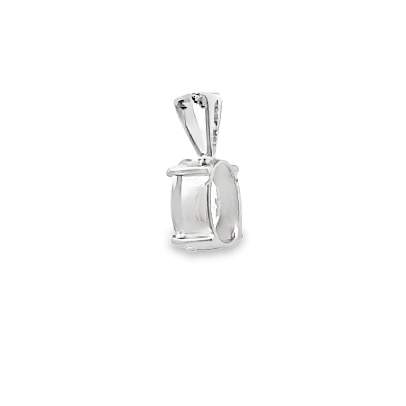 1.06ct Aquamarine Fashion Pendants 10KT White Gold