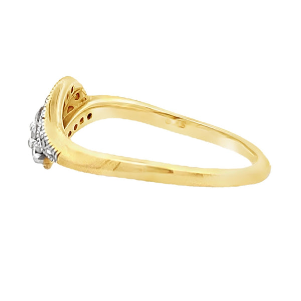 Natural .25ct Diamond Ring 10KT Yellow Gold