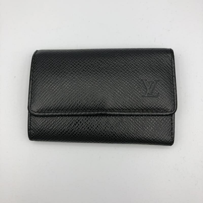LOUIS VUITTON Louis Vuitton M30532 Multikre 6 Taiga Black Key Case