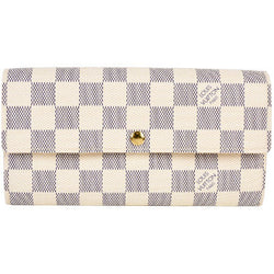 Louis Vuitton LOUIS VUITTON Purse with coins Portofeuil Sara Damier Azur N61735