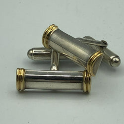 TIFFAN Tiffany Cufflinks Design Combi Double Silver Gold 925 750