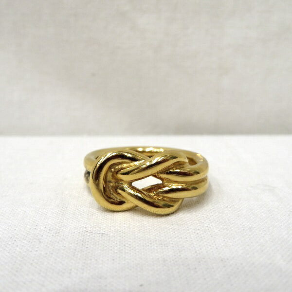 Hermes Atames Calf Gold Color Ring Ladies