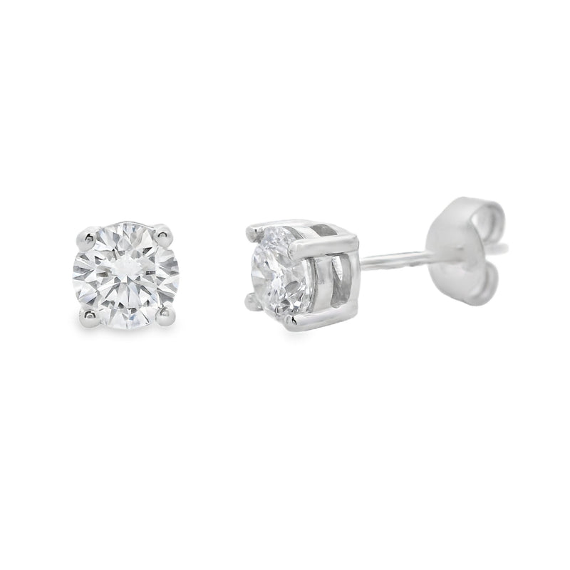 .75ct Lab Grown Diamond Stud Earrings 10KT White Gold