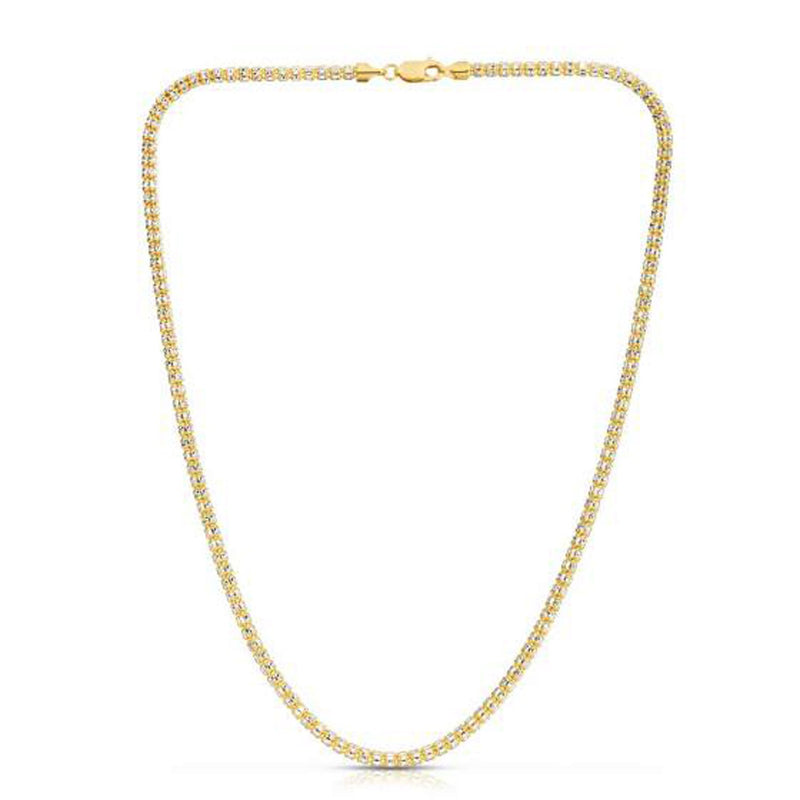 Ice Barrel Chain in 14k Yellow Gold (3.14 mm)