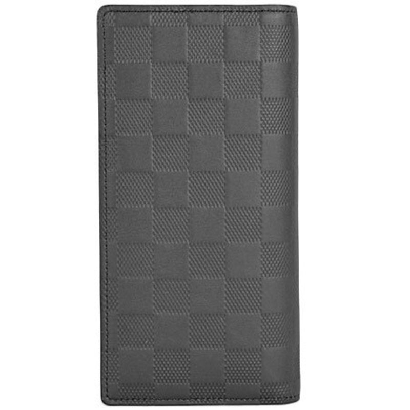 Louis Vuitton LOUIS VUITTON Purse Portofeuil Braza Damier Amphini Black N63010