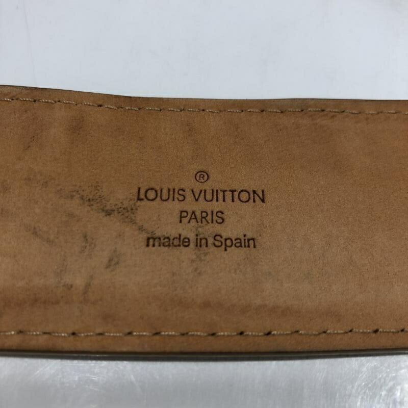 LOUIS VUITTON Louis Vuitton M6815 Saint Tulle Jeans Leather Belt Brown