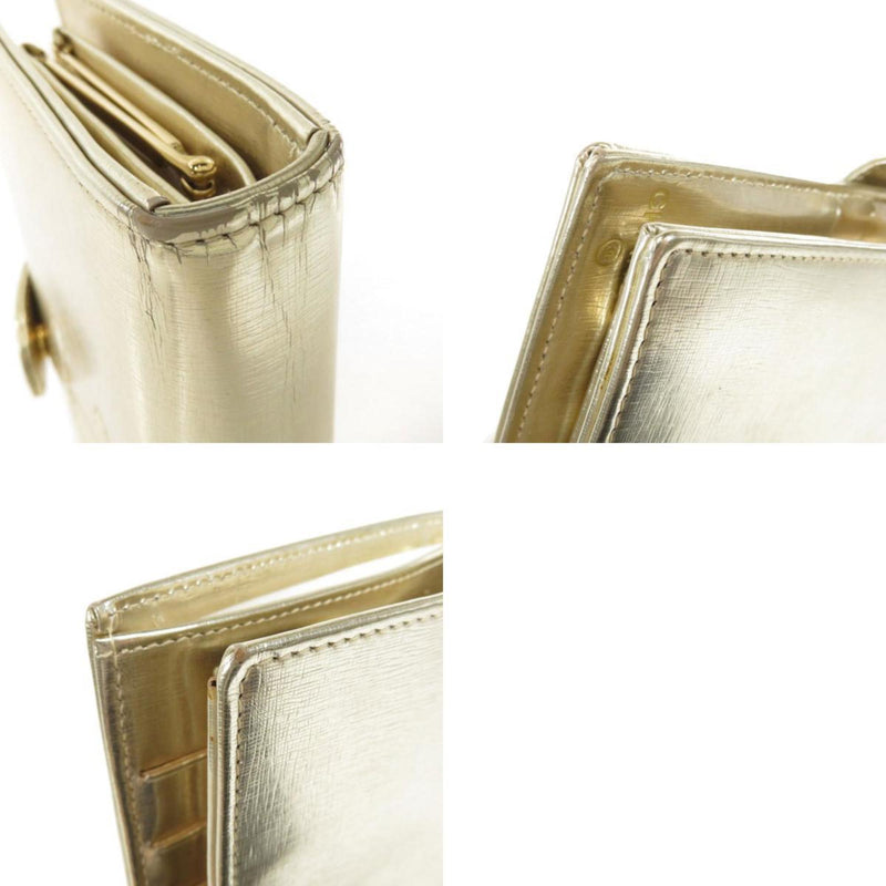 Chanel Coco Mark Long Wallet Bi-Fold Patent Leather Ladies