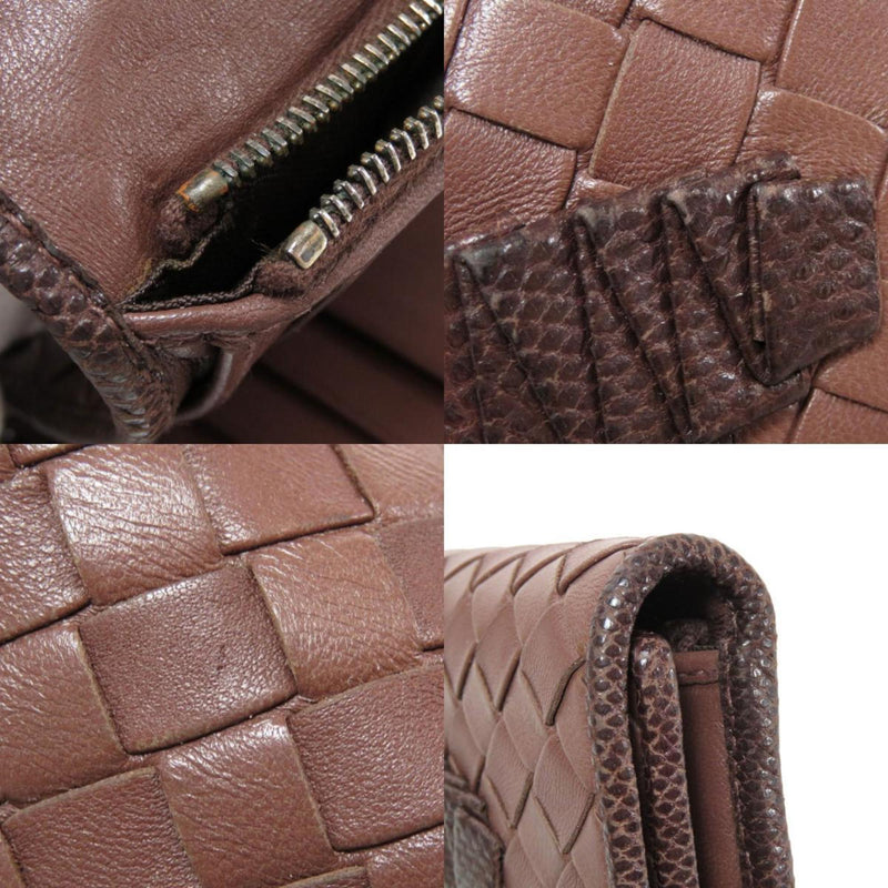 Bottega Veneta Intrecciato Bi-Fold Wallet Calf Ladies