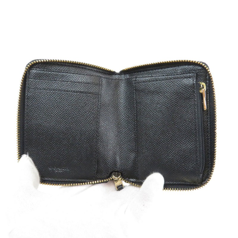 Coach F24808 Logo Motif Bi-Fold Wallet Leather Ladies