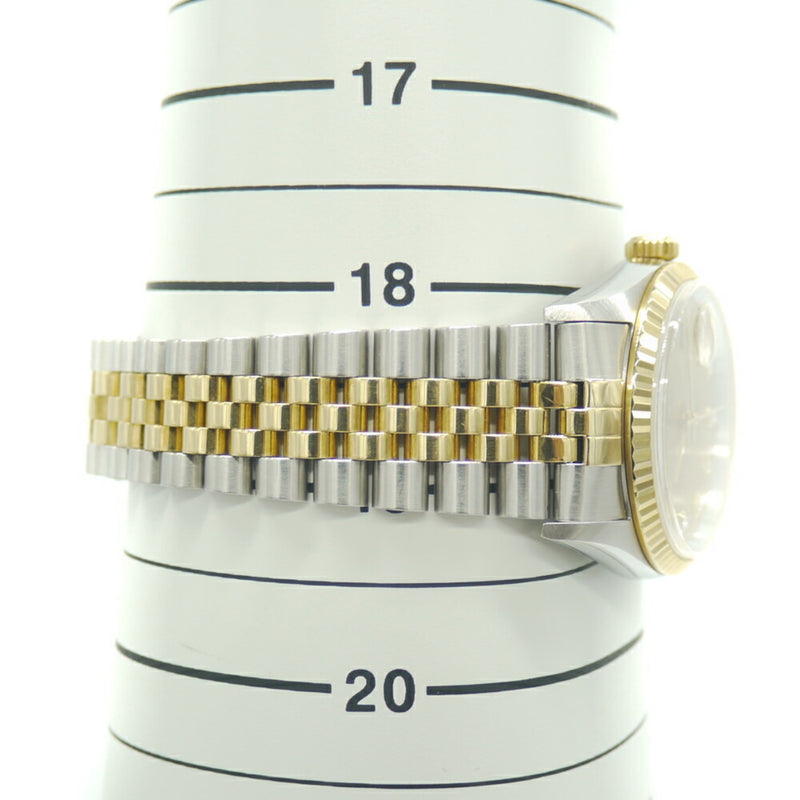 ROLEX Rolex Datejust 10P diamond 16233G T number SS / YG self-winding gold dial watch