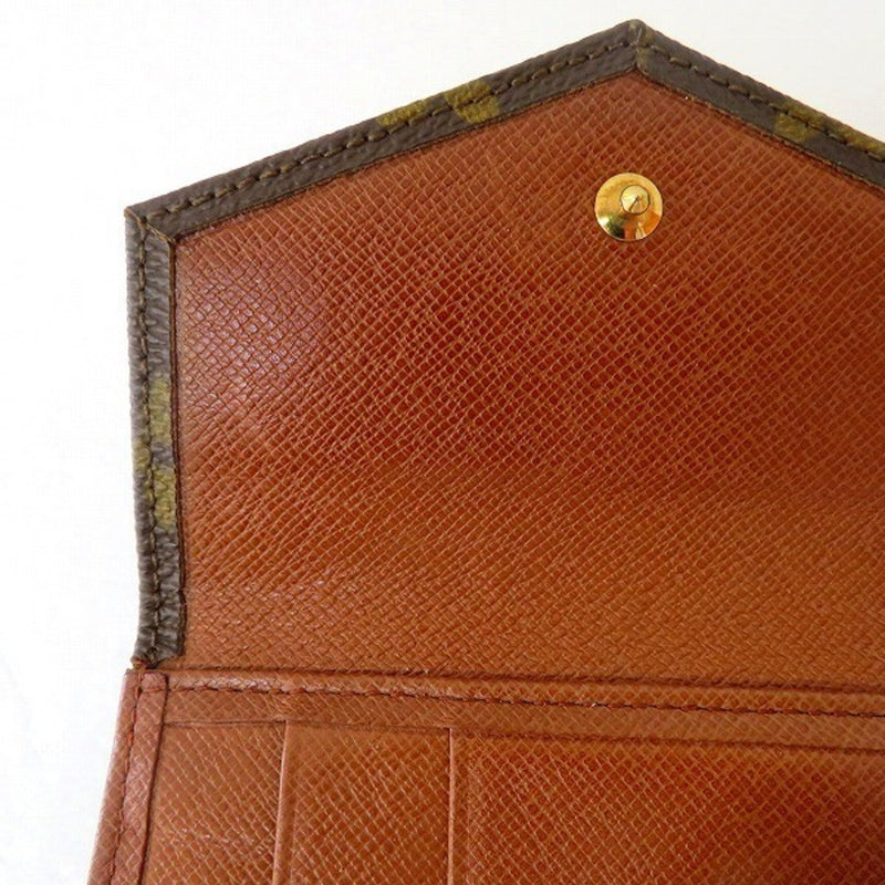 Louis Vuitton Monogram Portomonet Bier W Hook M61660 Folded Wallet Unisex