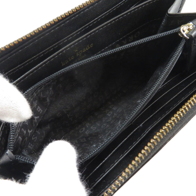 Kate spade hardware long wallet bi-fold leather ladies