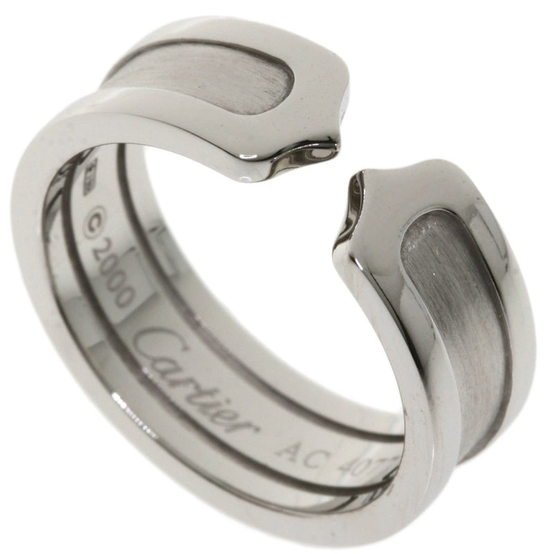 Cartier C2 Ring # 52 / K18 White Gold Ladies CARTIER