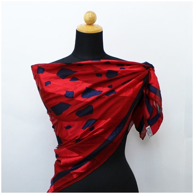 Yves Saint Laurent Silk Large Scarf Red YVESSAINT LAURENT Ladies