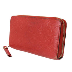 LOUIS VUITTON Zippy Wallet Monogram Amplant Scarlet M61788 SP4163 Box