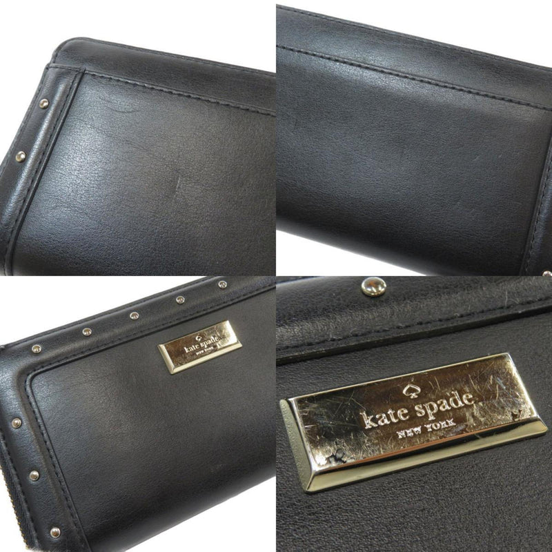 Kate spade hardware long wallet bi-fold leather ladies