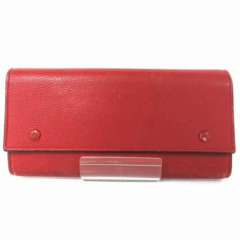 Celine CELINE Large Flap Wallet Long Womens