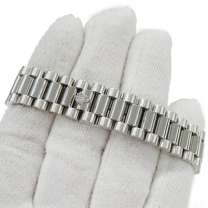 Rolex ROLEX Datejust 68286G W Watch Boys 10P Diamond Bezel Automatic AT Platinum PT Silver Polished