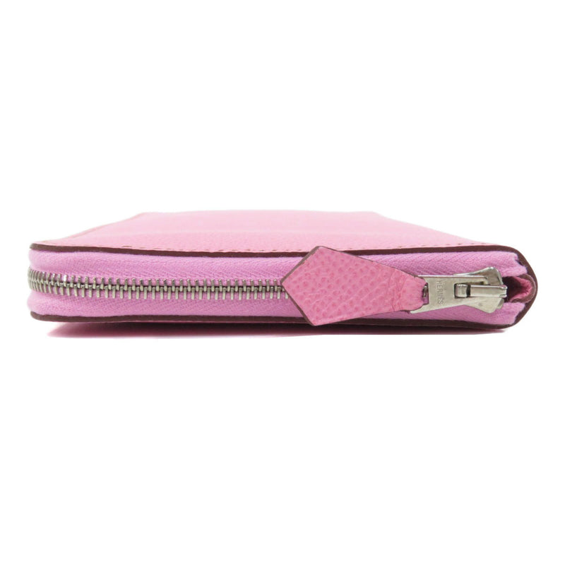 Hermes Azap Long Uno Pink Wallet Bi-Fold Epson Ladies