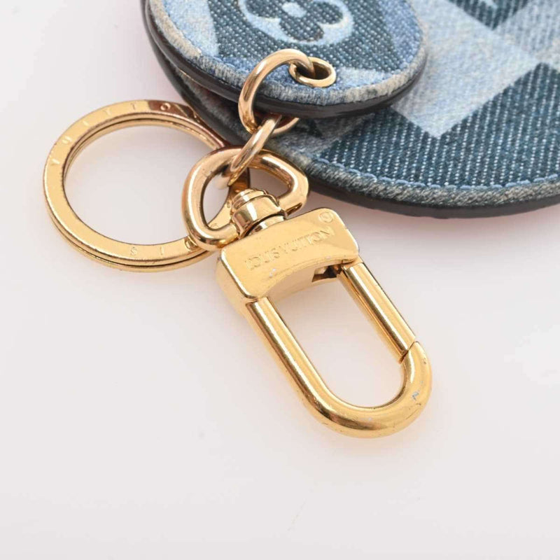 Louis Vuitton Monogram Keyring (BlueRed Color)