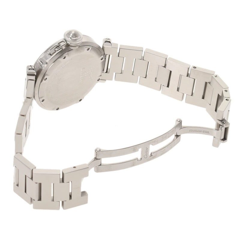 CARTIER Cartier Pasha C Big Date Mens SS Watch Automatic White Dial